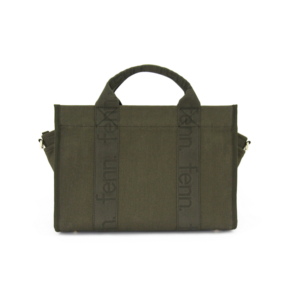 012-003-5 Army Green Canvas Bag made from quality thick canvas and the new tote comes with two outside pockets