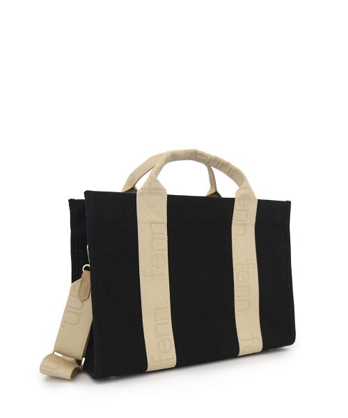 Black Canvas Bag that's made from quality thick canvas and with two outside pockets