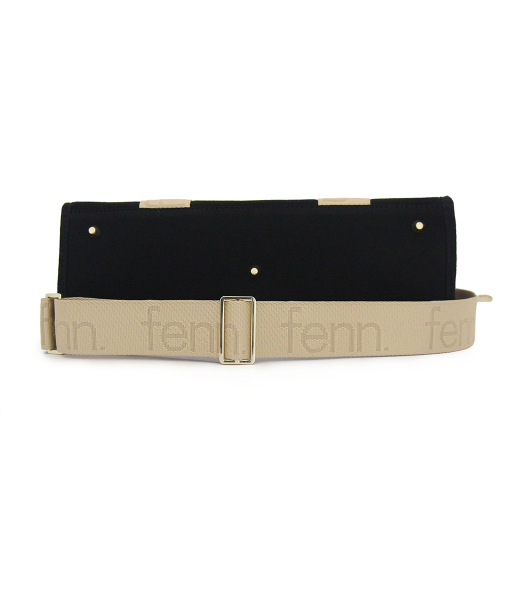 012-black-5 Black Canvas Bag that's made from quality thick canvas and with two outside pockets