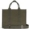 Army Green Canvas Bag that's made from quality thick canvas and with two outside pockets