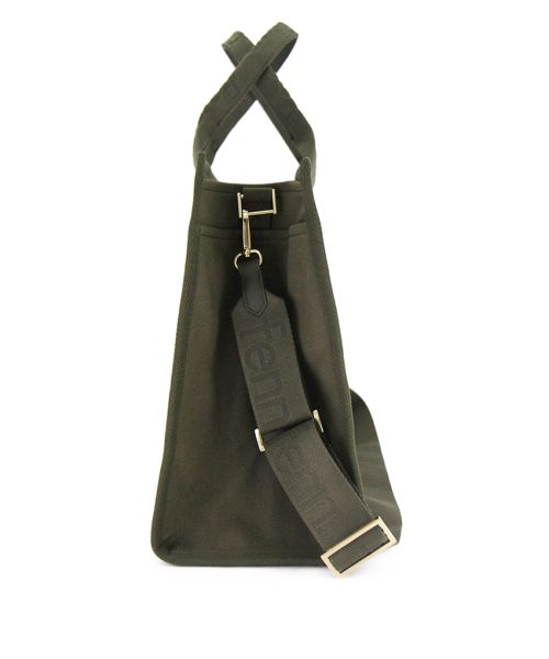 Army Green Canvas Bag that's made from quality thick canvas and with two outside pockets