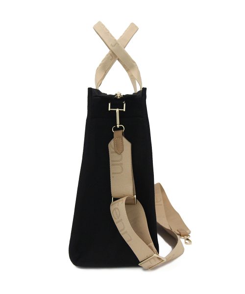 Black Canvas Bag that's made from quality thick canvas and with two outside pockets