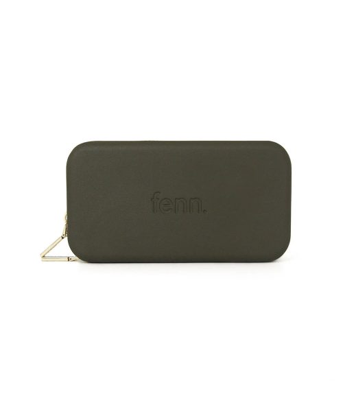 Black Wallet made from vinyl with a canvas interior, and has space for 8 cards