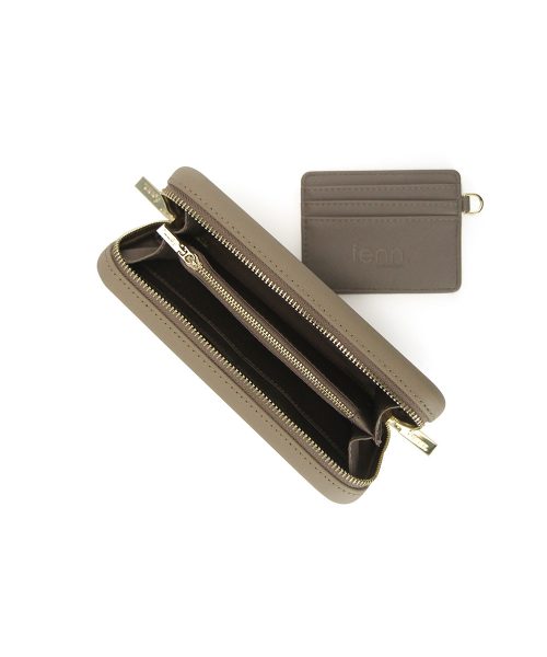 Stone Wallet made from vinyl with a canvas interior, and has space for 8 cards