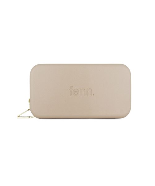 Sand Wallet made from vinyl with a canvas interior, and has space for 8 cards
