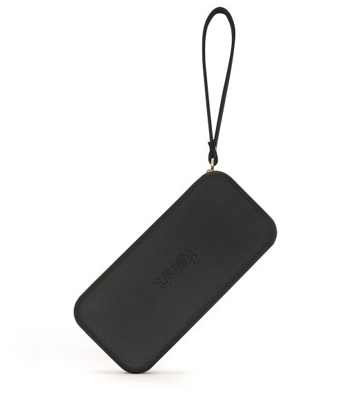 Black Wallet made from vinyl with a canvas interior, and has space for 8 cards