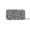 Grey Heart Wallet made from vinyl with a canvas interior, and has space for 8 cards