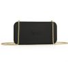 Black Wallet made from vinyl with a canvas interior, and has space for 8 cards