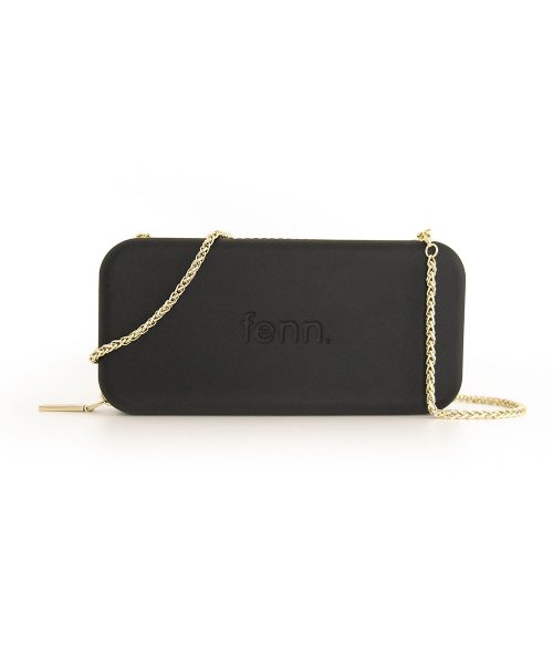 Black Wallet made from vinyl with a canvas interior, and has space for 8 cards
