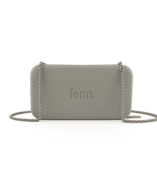 Grey Wallet made from vinyl with a canvas interior, and has space for 8 cards