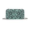 Turquoise Heart Wallet made from vinyl with a canvas interior, and has space for 8 cards