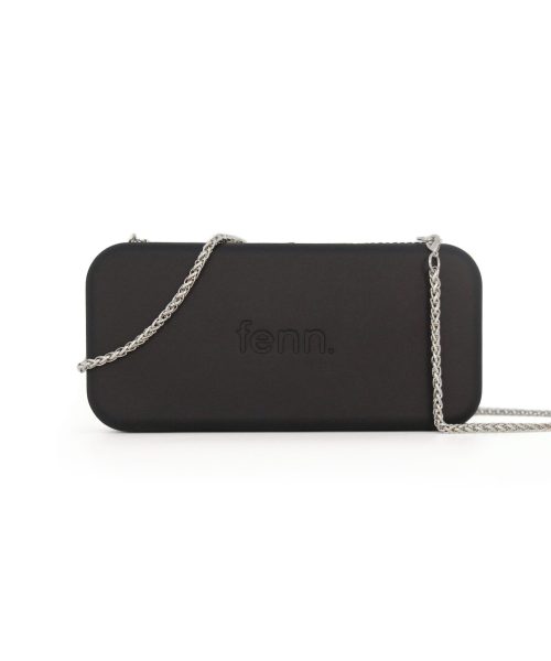 Black Wallet made from vinyl with a canvas interior, and has space for 8 cards