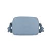 Mint Blue Sling Bag with an outside zip and inside pouch, it's water resistant and has an adjustable strap