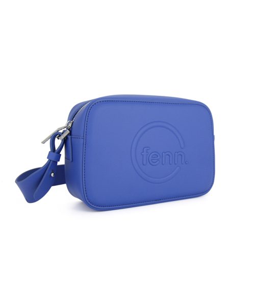 Klein Blue Sling Bag with an outside zip and inside pouch, it's water resistant and has an adjustable strap
