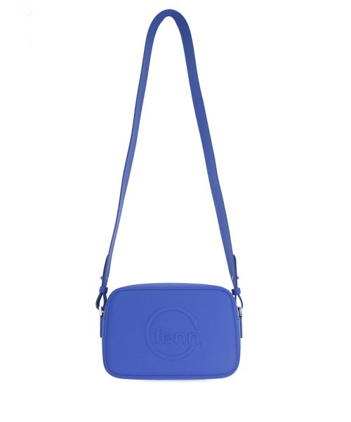 Klein Blue Sling Bag with an outside zip and inside pouch, it's water resistant and has an adjustable strap