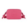 Cerise Sling Bag with an outside zip and inside pouch, it's water resistant and has an adjustable strap