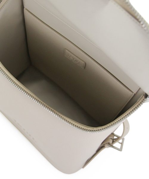 Oatmeal Backpack with an inside sleeve, soft vegan leather and adjustable straps