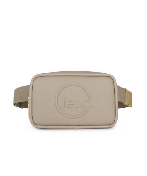 Pouch Canvas Strap – Stone/ Sand – Gold Zip
