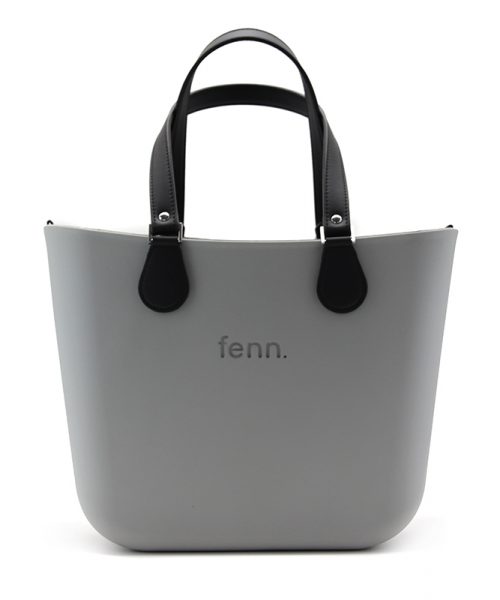This Grey Tote Bag features a stunning vinyl exterior that exudes sophistication while the handles and inners are interchangeable