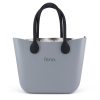 This Blue Haze Tote Bag features a stunning vinyl exterior that exudes sophistication while the handles and inners are interchangeable
