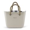 This Champagne Tote Bag features a stunning vinyl exterior that exudes sophistication while the handles and inners are interchangeable