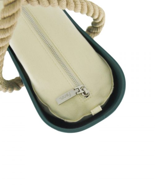 This Teal Tote Bag features a stunning vinyl exterior that exudes sophistication while the handles and inners are interchangeable