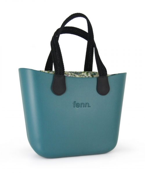 This Teal Tote Bag features a stunning vinyl exterior that exudes sophistication while the handles and inners are interchangeable