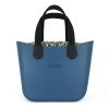 This Blue Tote Bag features a stunning vinyl exterior that exudes sophistication while the handles and inners are interchangeable