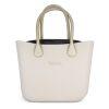 This Champagne Tote Bag features a stunning vinyl exterior that exudes sophistication while the handles and inners are interchangeable