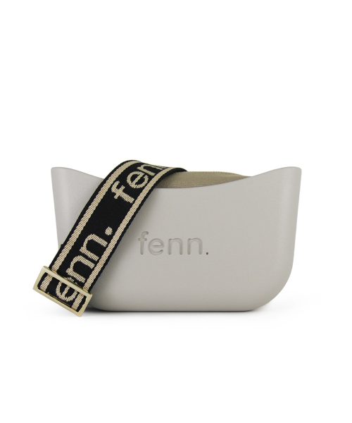 Classic Collection – Mushroom – Stone Inner – Gold Zip – Beige/ Black Strap