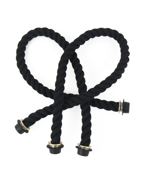 Original/ Petite Collection Straps - Black Rope/Gold Trim