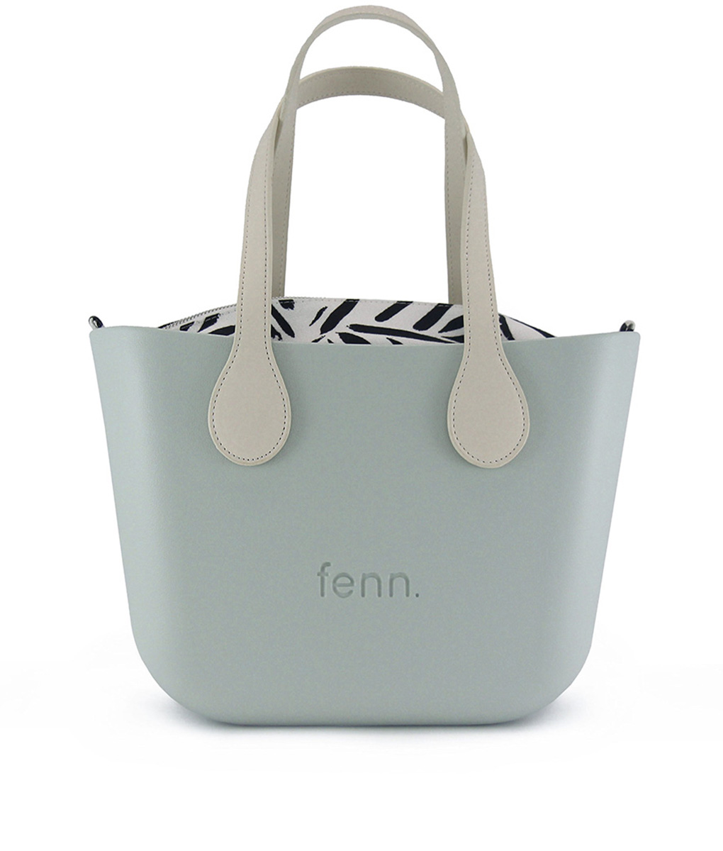 9036-1 Mint Mini Tote Bag with interchangeable handles and an inner made of canvas