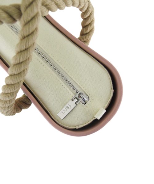 Pink Mini Tote Bag with interchangeable handles and an inner made of canvas