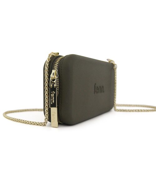 Army Green Wallet made from vinyl with a canvas interior, and has space for 8 cards