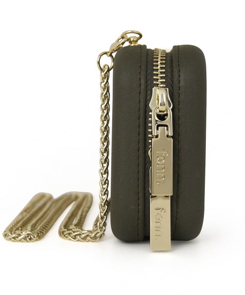 Army Green Wallet made from vinyl with a canvas interior, and has space for 8 cards