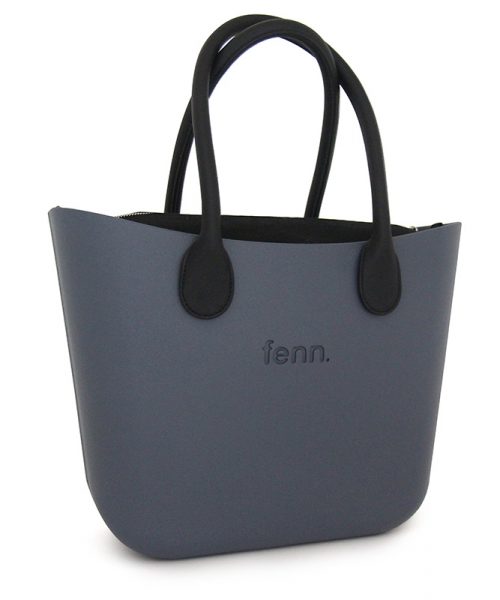 This Denim Tote Bag features a stunning vinyl exterior that exudes sophistication while the handles and inners are interchangeable