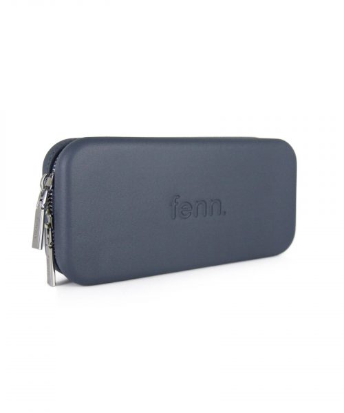 Denim Wallet made from vinyl with a canvas interior, and has space for 8 cards