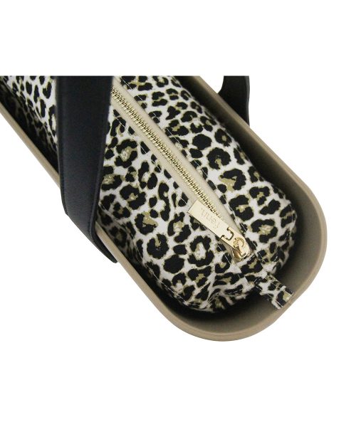 This Stone Tote Bag features a stunning vinyl exterior that exudes sophistication while the handles and inners are interchangeable